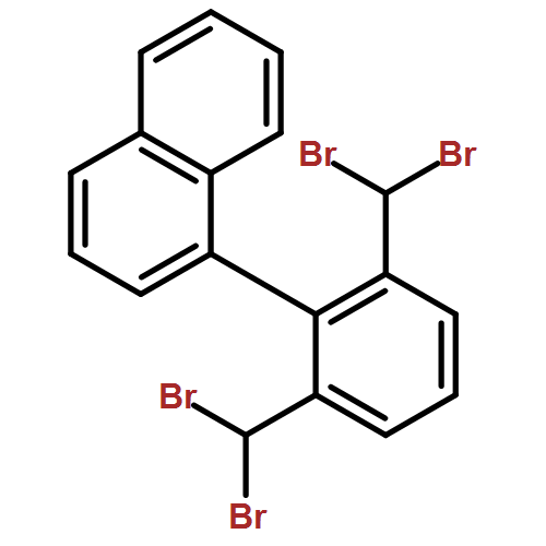 Naphthalene, 1-[2,6-bis(dibromomethyl)phenyl]- 