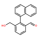 Benzaldehyde, 3-(hydroxymethyl)-2-(1-naphthalenyl)- 