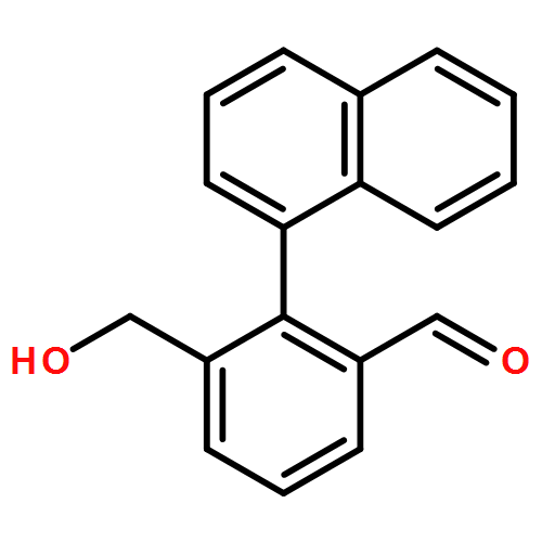 Benzaldehyde, 3-(hydroxymethyl)-2-(1-naphthalenyl)- 