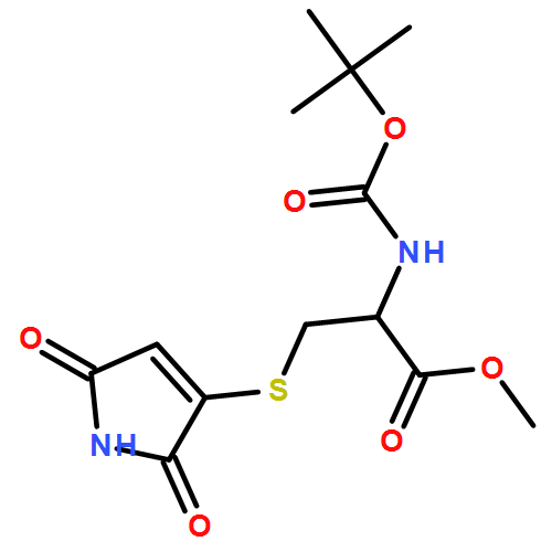 L-Cysteine, S-(2,5-dihydro-2,5-dioxo-1H-pyrrol-3-yl)-N-[(1,1-dimethylethoxy)carbonyl]-, methyl ester 