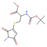 L-Cysteine, S-(2,5-dihydro-1-methyl-2,5-dioxo-1H-pyrrol-3-yl)-N-[(1,1-dimethylethoxy)carbonyl]-, methyl ester 