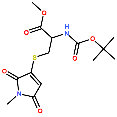 L-Cysteine, S-(2,5-dihydro-1-methyl-2,5-dioxo-1H-pyrrol-3-yl)-N-[(1,1-dimethylethoxy)carbonyl]-, methyl ester 