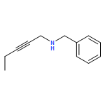 Benzenemethanamine, N-2-pentyn-1-yl- 