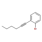 Benzene, 1-bromo-2-(1-hexyn-1-yl)- 