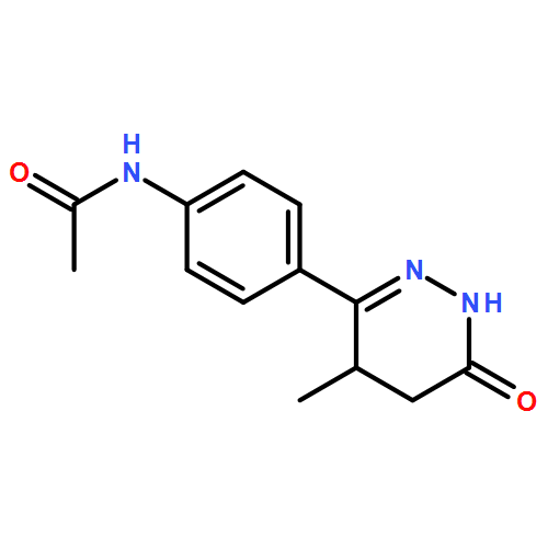 Acetamide, N-[4-(1,4,5,6-tetrahydro-4-methyl-6-oxo-3-pyridazinyl)phenyl]- 