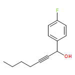 Benzenemethanol, 4-fluoro-α-1-hexyn-1-yl- 