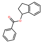 1H-Inden-1-ol, 2,3-dihydro-, 1-benzoate 