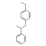 Benzenemethanamine, 4-methoxy-N-methyl-N-phenyl- 