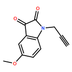 1H-Indole-2,3-dione, 5-methoxy-1-(2-propyn-1-yl)- 