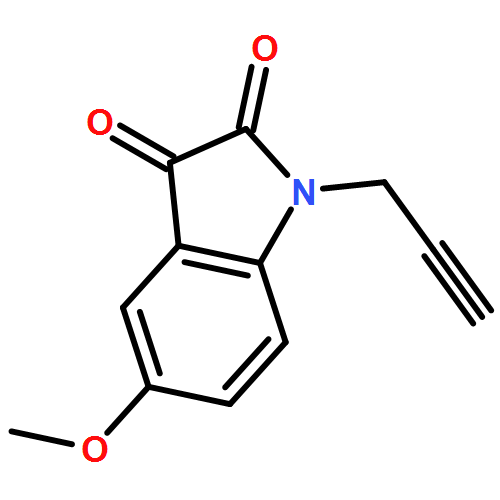 1H-Indole-2,3-dione, 5-methoxy-1-(2-propyn-1-yl)- 