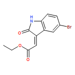 Acetic acid, 2-(5-bromo-1,2-dihydro-2-oxo-3H-indol-3-ylidene)-, ethyl ester, (2E)- 