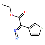 3-Thiopheneacetic acid, α-diazo-, ethyl ester 