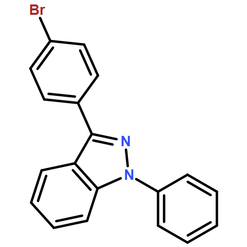 1H-Indazole, 3-(4-bromophenyl)-1-phenyl- 