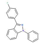 1H-Indazole, 3-(4-fluorophenyl)-1-phenyl- 