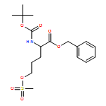 L-Norvaline, N-[(1,1-dimethylethoxy)carbonyl]-5-[(methylsulfonyl)oxy]-, phenylmethyl ester 