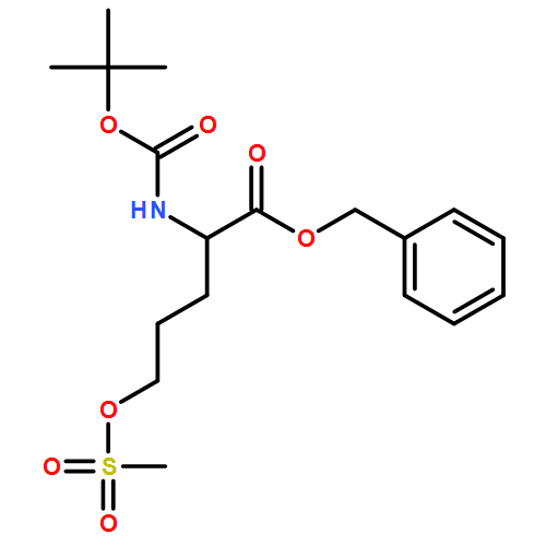 L-Norvaline, N-[(1,1-dimethylethoxy)carbonyl]-5-[(methylsulfonyl)oxy]-, phenylmethyl ester 