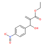 Benzenepropanoic acid, β-hydroxy-α-methylene-4-nitro-, ethyl ester 