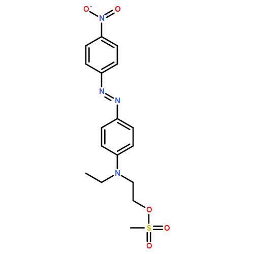 Ethanol, 2-[ethyl[4-[2-(4-nitrophenyl)diazenyl]phenyl]amino]-, 1-methanesulfonate 