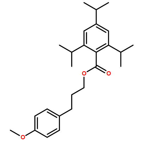 Benzoic acid, 2,4,6-tris(1-methylethyl)-, 3-(4-methoxyphenyl)propyl ester 