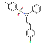 Aziridine, 2-[(1E)-2-(4-chlorophenyl)ethenyl]-1-[(4-methylphenyl)sulfonyl]-3-phenyl-, (2R,3R)-rel- 