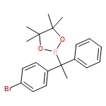 1,3,2-Dioxaborolane, 2-[(1R)-1-(4-bromophenyl)-1-phenylethyl]-4,4,5,5-tetramethyl- 