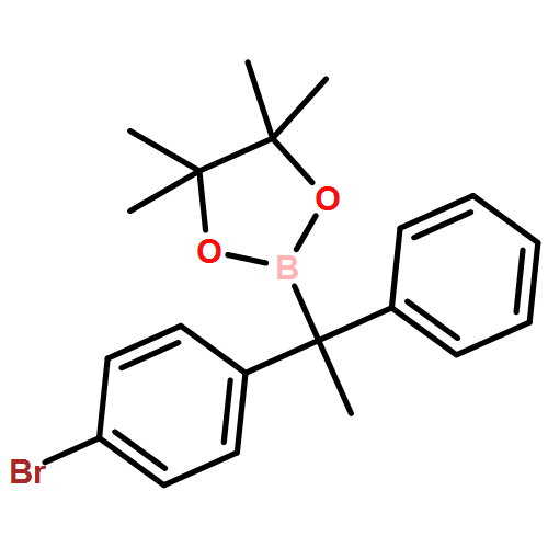 1,3,2-Dioxaborolane, 2-[(1R)-1-(4-bromophenyl)-1-phenylethyl]-4,4,5,5-tetramethyl- 