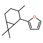 Furan, 2-[(1R,2R,3S,6R)-3,7,7-trimethylbicyclo[4.1.0]hept-2-yl]- 