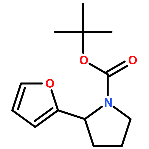 1-Pyrrolidinecarboxylic acid, 2-(2-furanyl)-, 1,1-dimethylethyl ester, (2R)- 