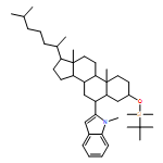 1H-Indole, 2-[(3β,5α,6α)-3-[[(1,1-dimethylethyl)dimethylsilyl]oxy]cholestan-6-yl]-1-methyl- 