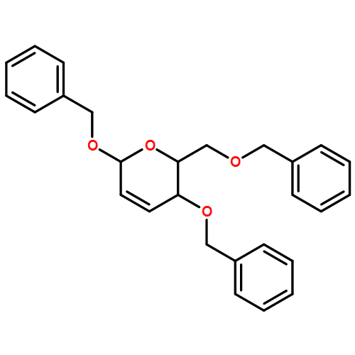 α-D-erythro-Hex-2-enopyranoside, phenylmethyl 2,3-dideoxy-4,6-bis-O-(phenylmethyl)- 