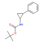 Carbamic acid, N-[(1R,2S)-2-phenylcyclopropyl]-, 1,1-dimethylethyl ester, rel- 