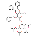 α-D-Glucopyranoside, methyl 2,3,4-tris-O-(phenylmethyl)-6-O-(2,3,4,6-tetra-O-acetyl-β-D-glucopyranosyl)- 