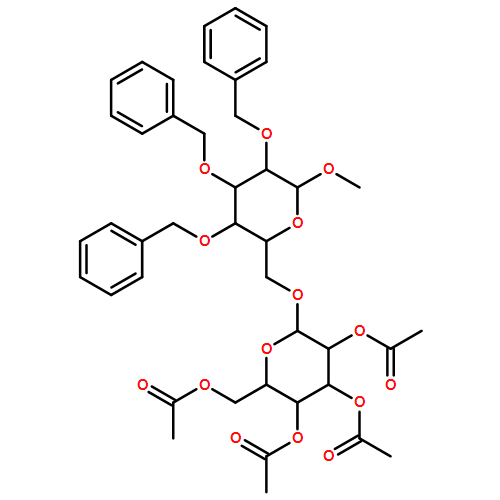 α-D-Glucopyranoside, methyl 2,3,4-tris-O-(phenylmethyl)-6-O-(2,3,4,6-tetra-O-acetyl-β-D-glucopyranosyl)- 