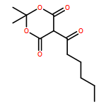 1,3-Dioxane-4,6-dione, 2,2-dimethyl-5-(1-oxohexyl)- 