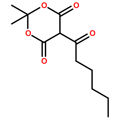 1,3-Dioxane-4,6-dione, 2,2-dimethyl-5-(1-oxohexyl)- 