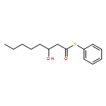 Octanethioic acid, 3-hydroxy-, S-phenyl ester, (3R)- 