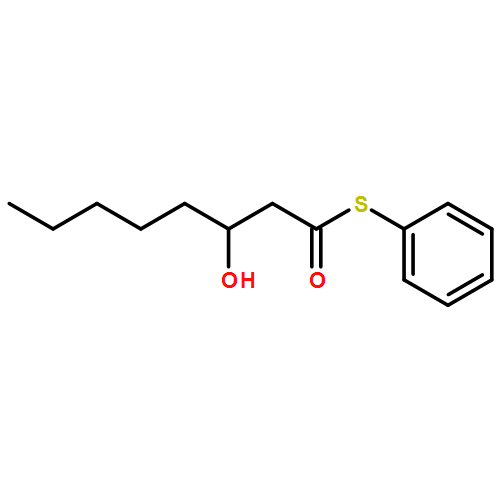 Octanethioic acid, 3-hydroxy-, S-phenyl ester, (3R)- 