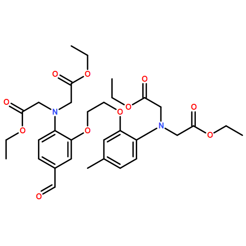 Glycine, N-[2-[2-[2-[bis(2-ethoxy-2-oxoethyl)amino]-5-formylphenoxy]ethoxy]-4-methylphenyl]-N-(2-ethoxy-2-oxoethyl)-, ethyl ester 