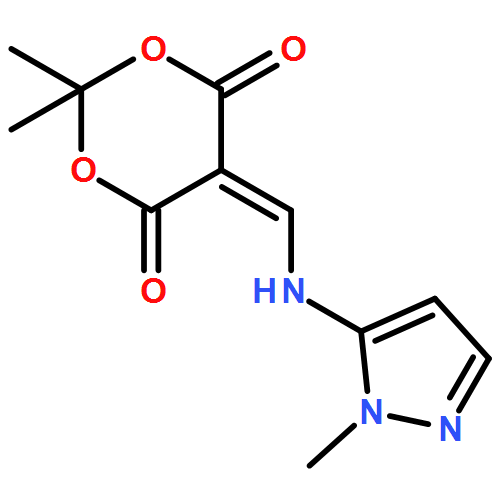 1,3-Dioxane-4,6-dione, 2,2-dimethyl-5-[[(1-methyl-1H-pyrazol-5-yl)amino]methylene]- 