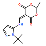 1,3-Dioxane-4,6-dione, 5-[[[1-(1,1-dimethylethyl)-1H-pyrazol-5-yl]amino]methylene]-2,2-dimethyl- 