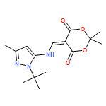 1,3-Dioxane-4,6-dione, 5-[[[1-(1,1-dimethylethyl)-3-methyl-1H-pyrazol-5-yl]amino]methylene]-2,2-dimethyl- 