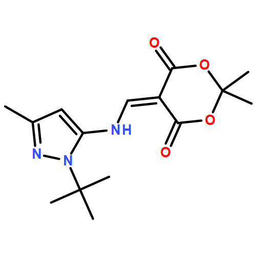 1,3-Dioxane-4,6-dione, 5-[[[1-(1,1-dimethylethyl)-3-methyl-1H-pyrazol-5-yl]amino]methylene]-2,2-dimethyl- 