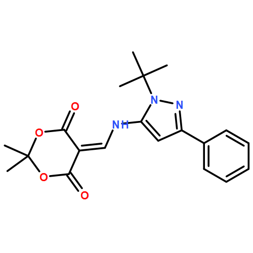 1,3-Dioxane-4,6-dione, 5-[[[1-(1,1-dimethylethyl)-3-phenyl-1H-pyrazol-5-yl]amino]methylene]-2,2-dimethyl- 