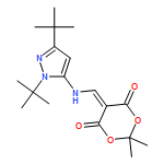 1,3-Dioxane-4,6-dione, 5-[[[1,3-bis(1,1-dimethylethyl)-1H-pyrazol-5-yl]amino]methylene]-2,2-dimethyl- 