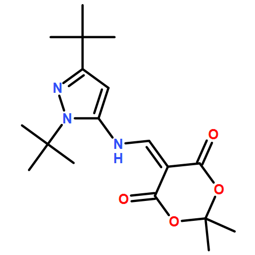 1,3-Dioxane-4,6-dione, 5-[[[1,3-bis(1,1-dimethylethyl)-1H-pyrazol-5-yl]amino]methylene]-2,2-dimethyl- 