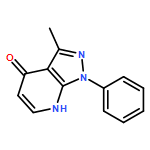 4H-Pyrazolo[3,4-b]pyridin-4-one, 1,7-dihydro-3-methyl-1-phenyl- 