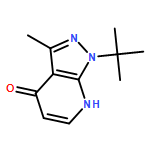 4H-Pyrazolo[3,4-b]pyridin-4-one, 1-(1,1-dimethylethyl)-1,7-dihydro-3-methyl- 