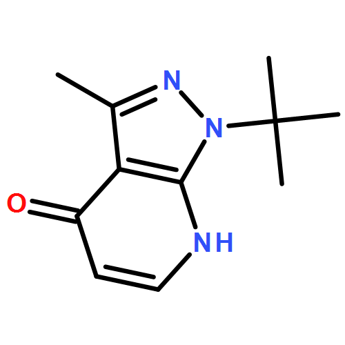 4H-Pyrazolo[3,4-b]pyridin-4-one, 1-(1,1-dimethylethyl)-1,7-dihydro-3-methyl- 