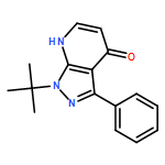 4H-Pyrazolo[3,4-b]pyridin-4-one, 1-(1,1-dimethylethyl)-1,7-dihydro-3-phenyl- 