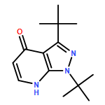 4H-Pyrazolo[3,4-b]pyridin-4-one, 1,3-bis(1,1-dimethylethyl)-1,7-dihydro- 